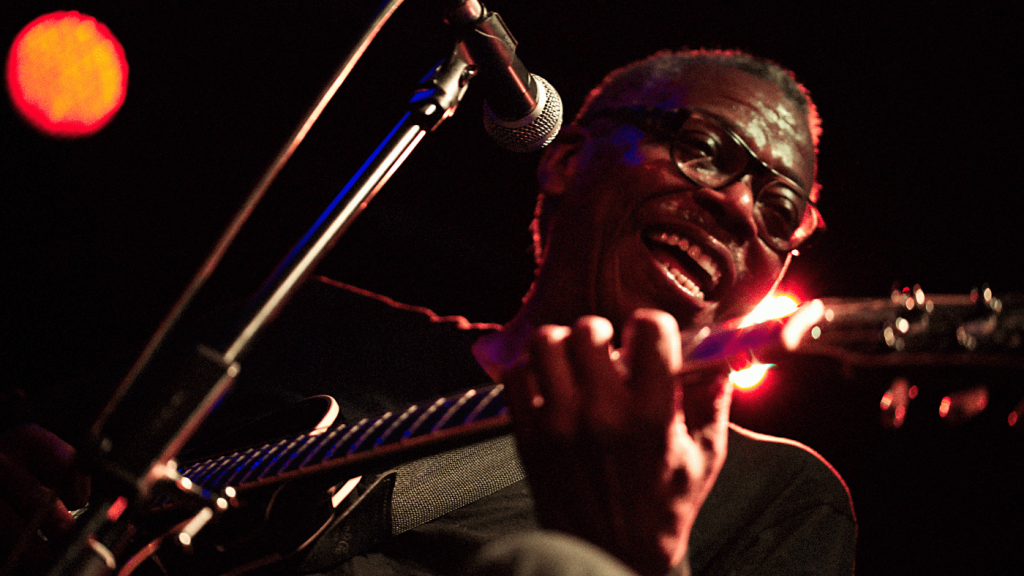 Blues guitar player