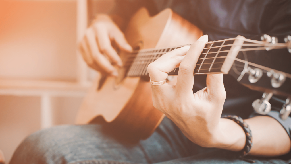 Acoustic guitar player