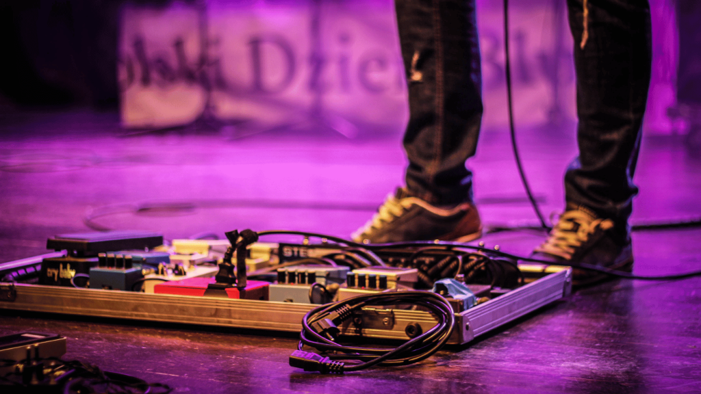 Guitar pedal board