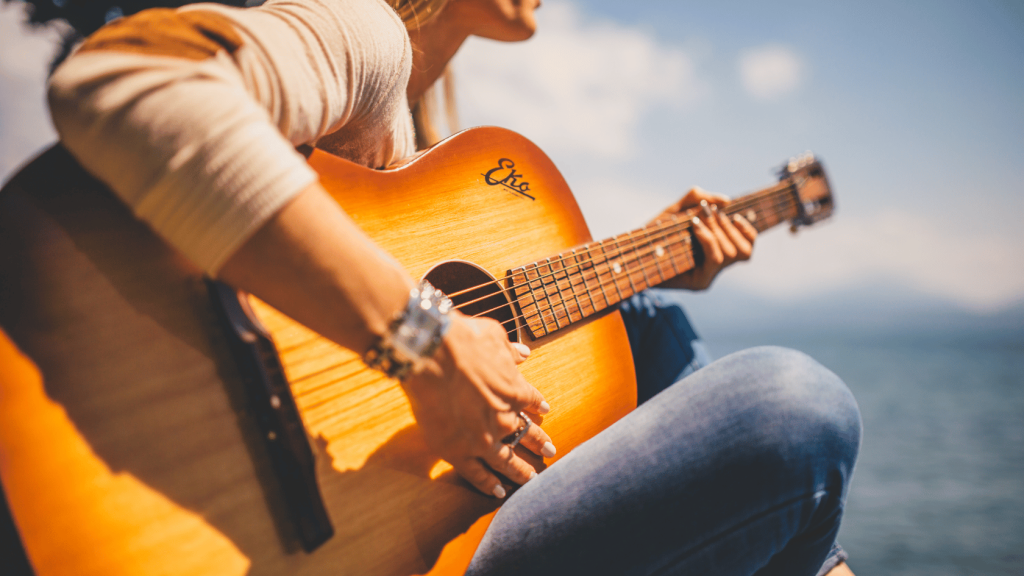 Acoustic guitar player