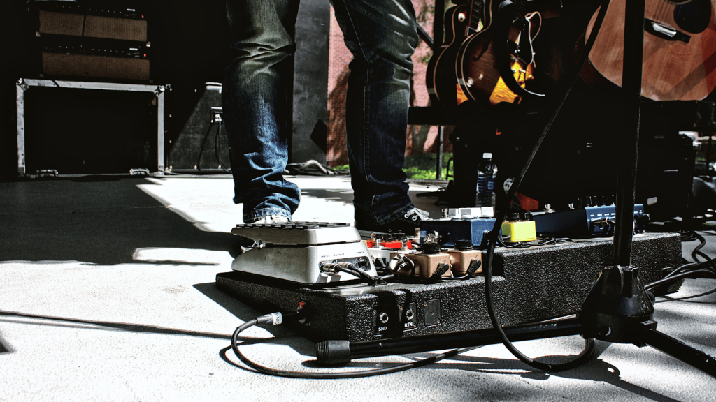 Guitar pedal board
