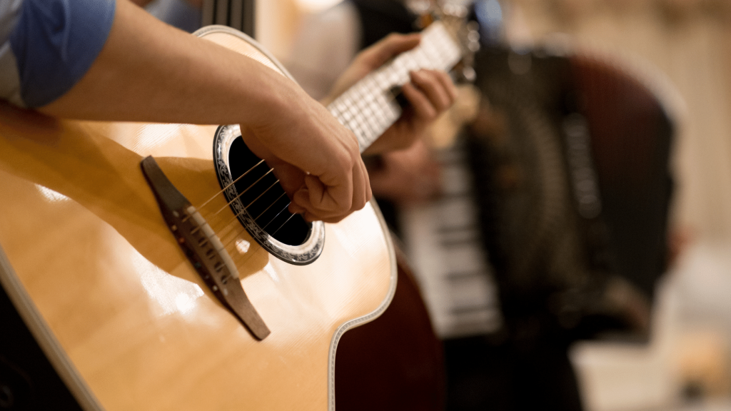 Acoustic guitar player