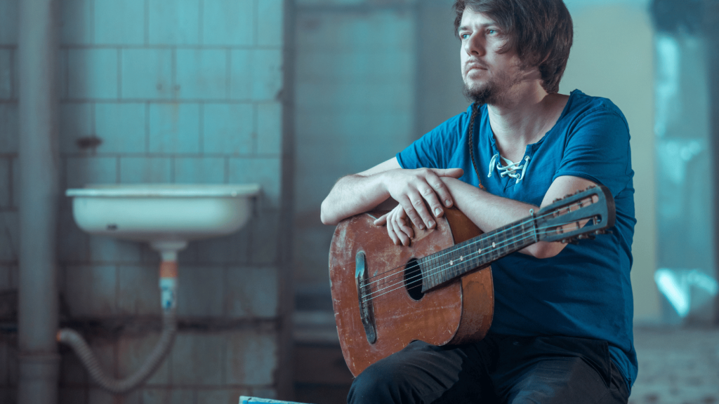 Acoustic guitar player